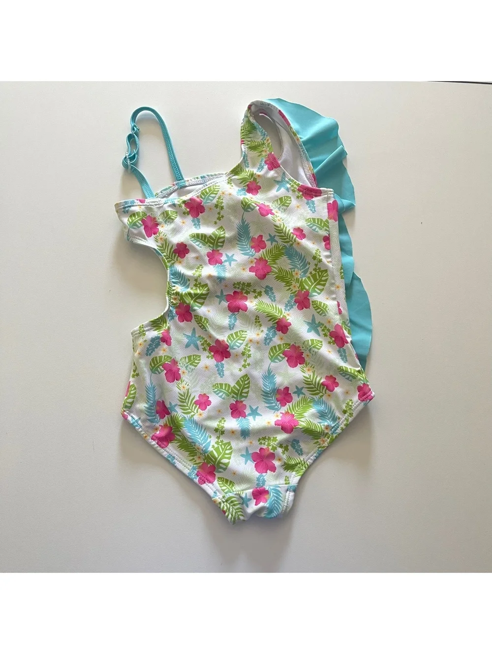 Disney Store Girl's Size 4 One-Piece Ariel Little Mermaid Swimsuit